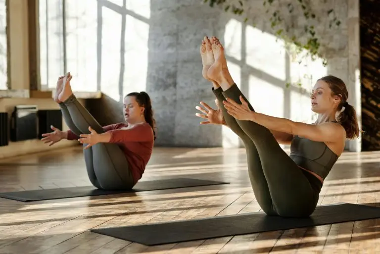 Group of women practicing yoga