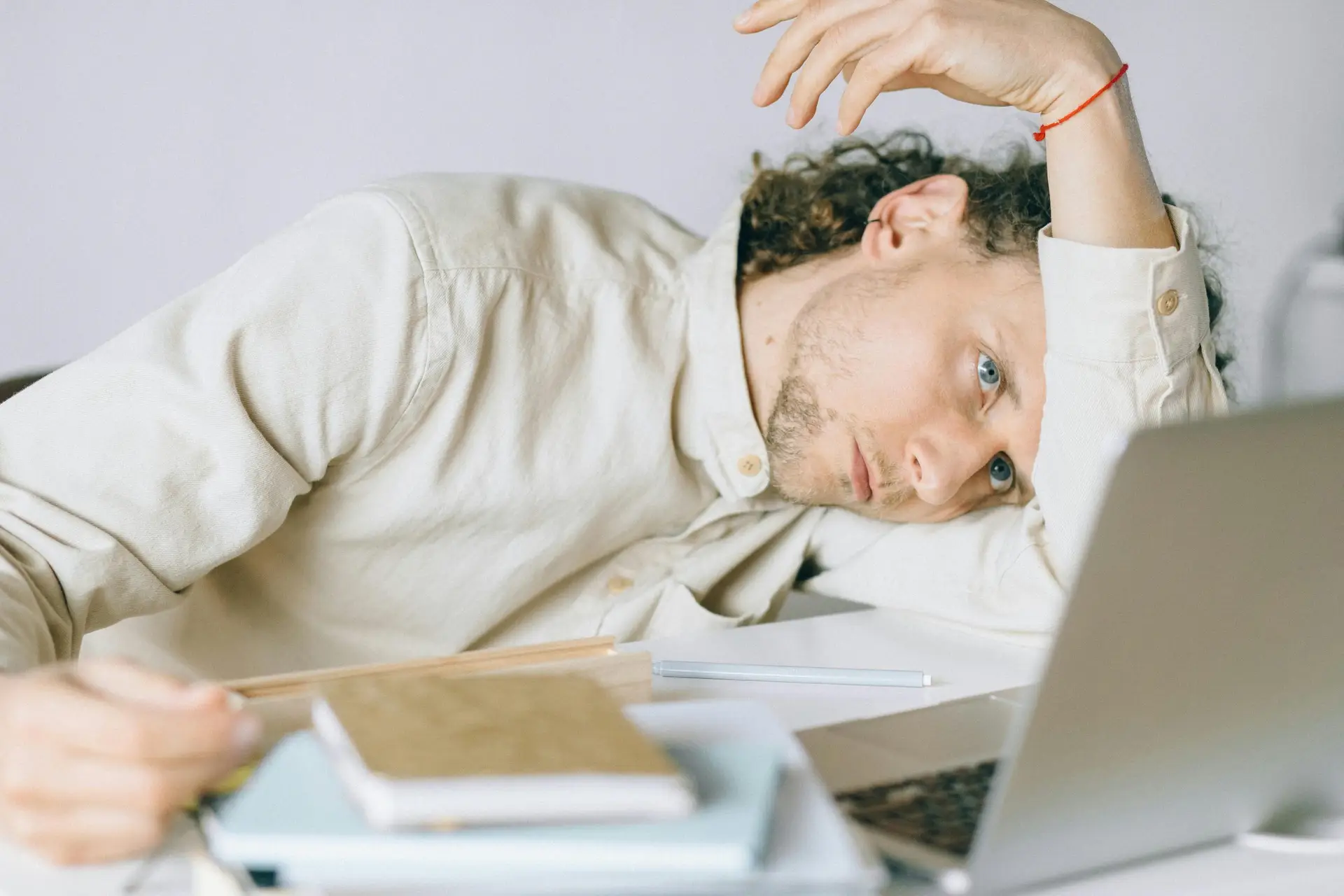 a person experiencing burnout
